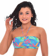 Paradise Green Tan Through Bandeau Bikini Top