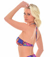 Paradise Purple Tan Through Bandeau Bikini Top