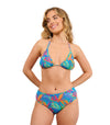 Paradise Green Tan Through High Waisted Bikini Brief