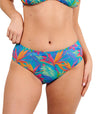Paradise Green Tan Through High Waisted Bikini Brief