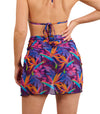 Paradise Purple Tan Through Beach Wrap