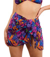Paradise Purple Tan Through Beach Wrap